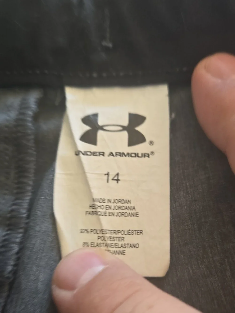Under Armour Light Gray Flat-Front Men's Shorts